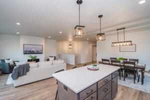 dining table & sofas in Living room