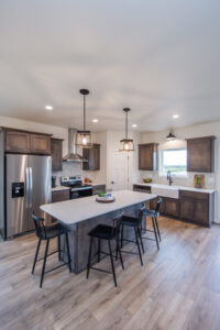 Kitchen and dining area Hazeltine homes