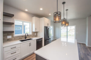 Fully furnished kitchen in home