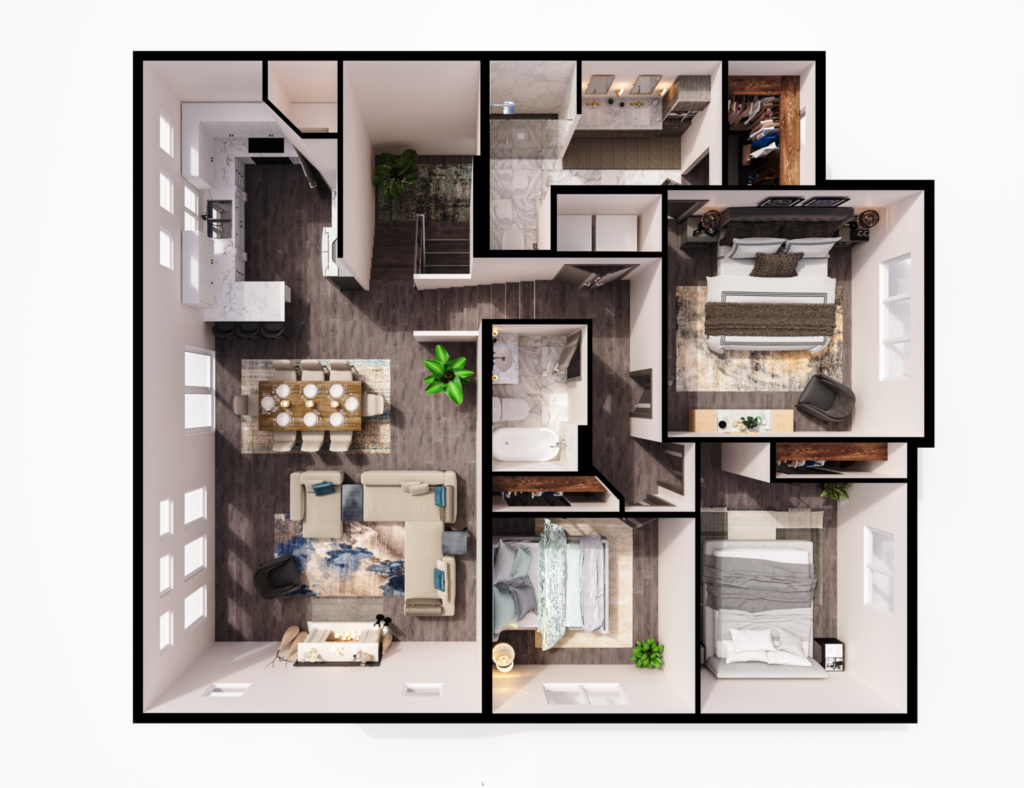 DelMonte Interior Main and Upper Levels