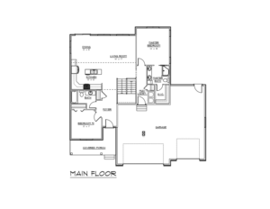 Main floor plan Oakmont