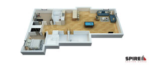 Floor plan lower level