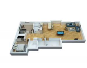 Prestwick Lower-3D floor plan